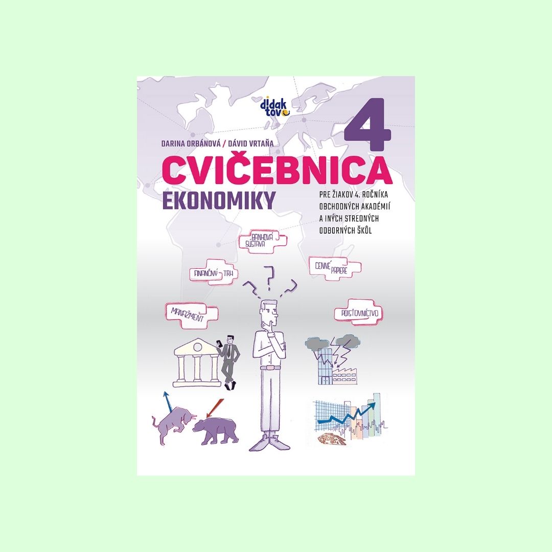 Cvičebnica slúži na praktické preverenie vedomostí z predmetu ekonomika (resp. podniková ekonomika). Obsah kapitol bol vytvorený v súlade s teoretickým vzdelávaním. Cvičebnica ponúka viac ako 100 úloh rôzneho zamerania (prípadové štúdie, diskusné úlohy, QR kódy, problémové úlohy, overenie správnosti výrokov a i.). Sú vytvorené zaujímavou a interaktívnou formou, s možnosťou využitia internetu pri niektorých z nich. Vybrané úlohy umožňujú žiakom doplniť si vlastné poznámky, ktoré im môžu pomôcť byť úspešnejšími na maturitnej skúške. Dodanie: do 7 pracovných dní