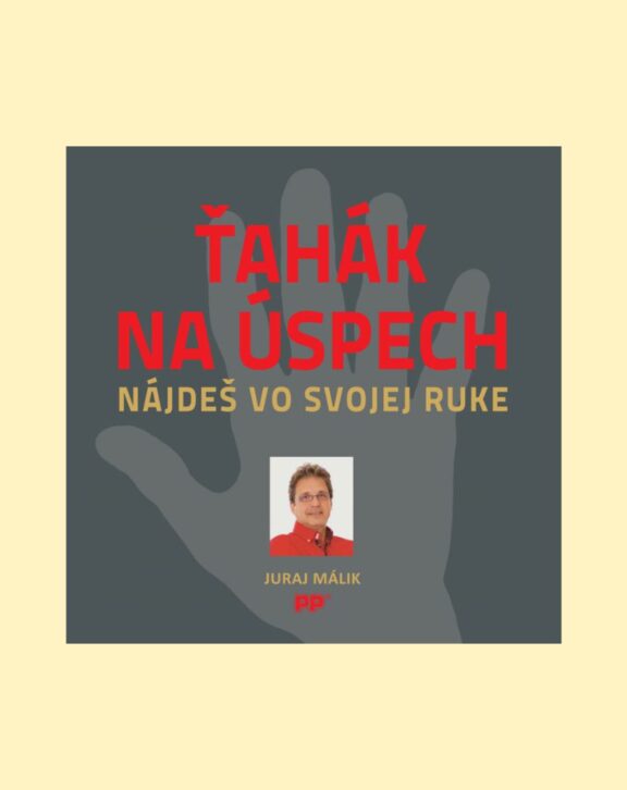 Ťahák na úspech nájdeš vo svojej ruke Najnovšia motivačná kniha Ťahák na úspech je treťou z cyklu motivačných kníh Juraja Málika. Je krátka, výstižná a princípy v nej sú názorné a ľahko zapamätateľné. Systém Ruky – ťaháku na osobný rast, šťastie a úspech – je založený na praktických skúsenostiach autora knihy. Táto kniha je treťou z cyklu motivačných kníh Juraja Málika, majiteľa spoločnosti Poradca podnikateľa. Je krátka, výstižná a princípy v nej sú názorné a ľahko zapamätateľné. Systém Ruky – ťaháku na osobný rast, šťastie a úspech je založený na praktických skúsenostiach autora knihy, ktorý je úspešným podnikateľom, báječným motivátorom seba aj všetkých okolo, má športového ducha a veľké srdce. Okrem slov v knihe za neho hovoria najmä činy viditeľné v jeho aktivitách. Inšpirujúce sú okrem Ruky aj „zakliate schody“ – jednoduché heslo, ktoré vám pomôže nevzdávať sa. Podobných „motivačných kotiev“ je v knihe pre vás pripravených viacej a aj keby vám v pamäti zostala iba jedna – stojí za to si knihu prečítať. Dodanie: do 7 pracovných dní