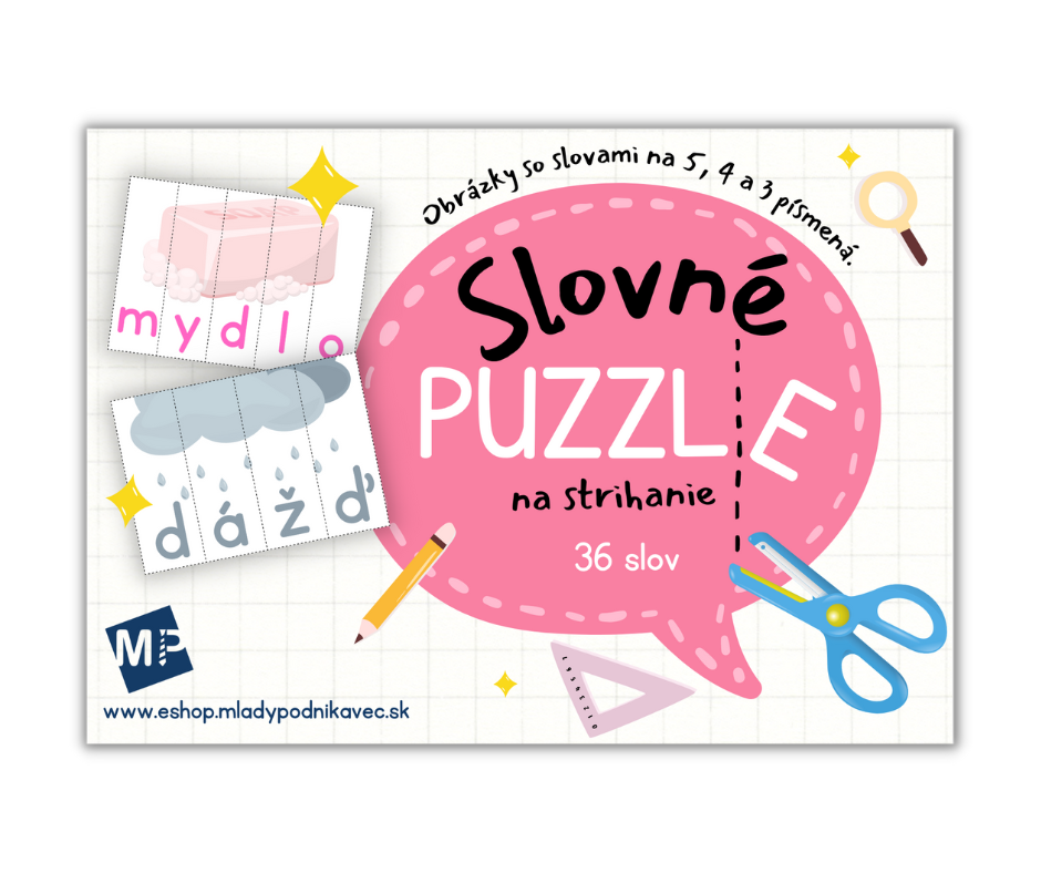 Slovné puzzle na strihanie